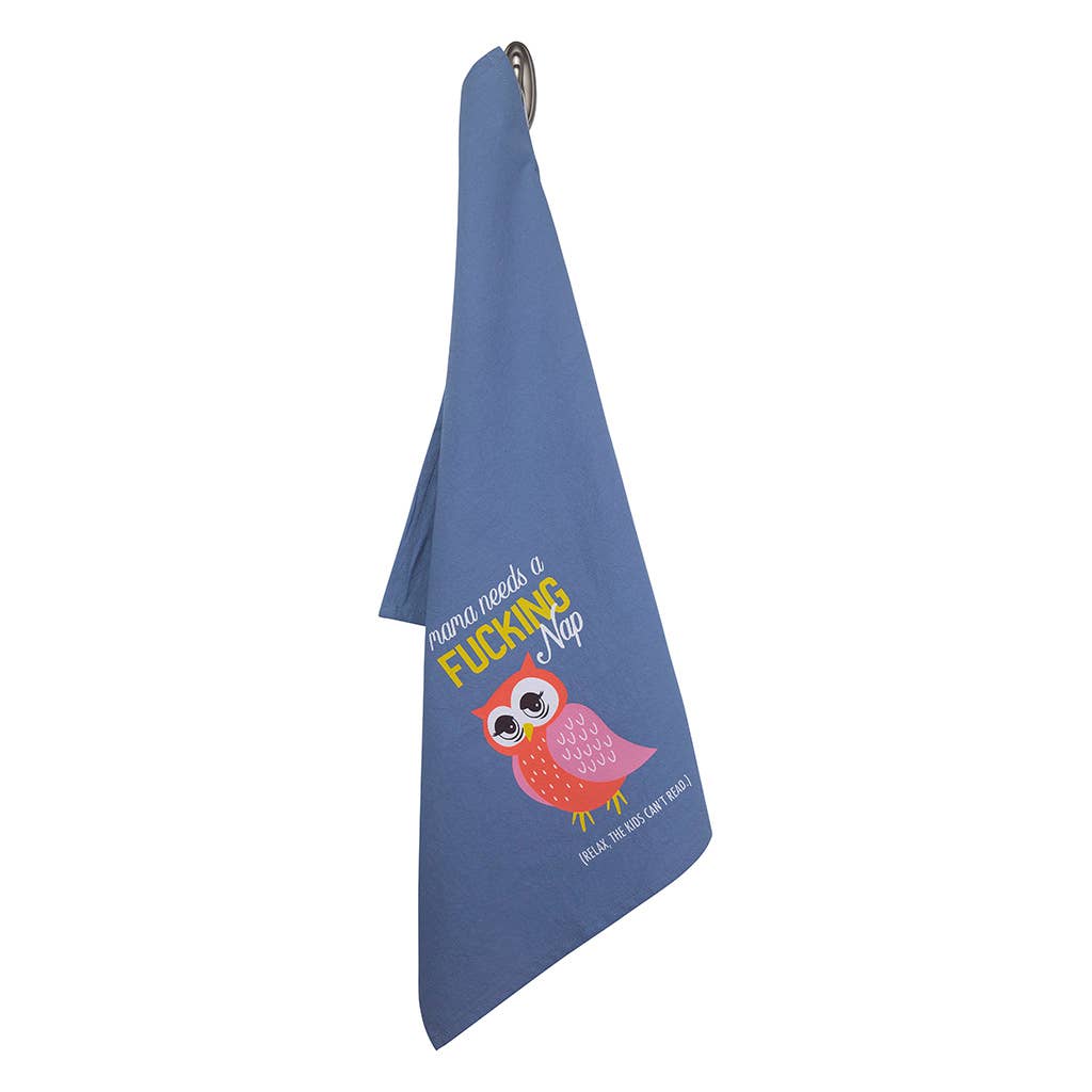 Mama Needs A Fucking Nap Tea Towel - HER Home Design Boutique